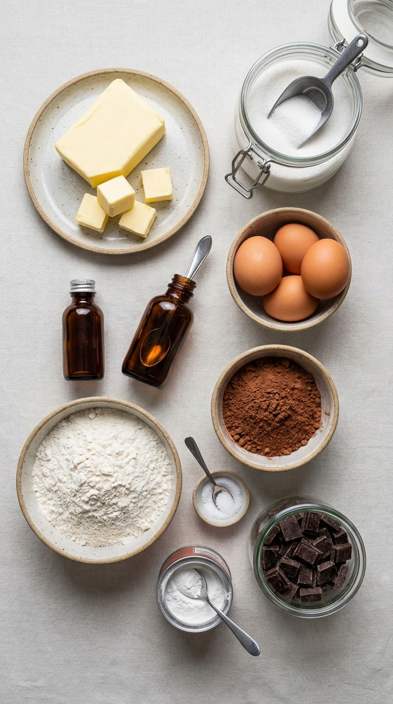 CHOCOLATE BROWNIES ingredients