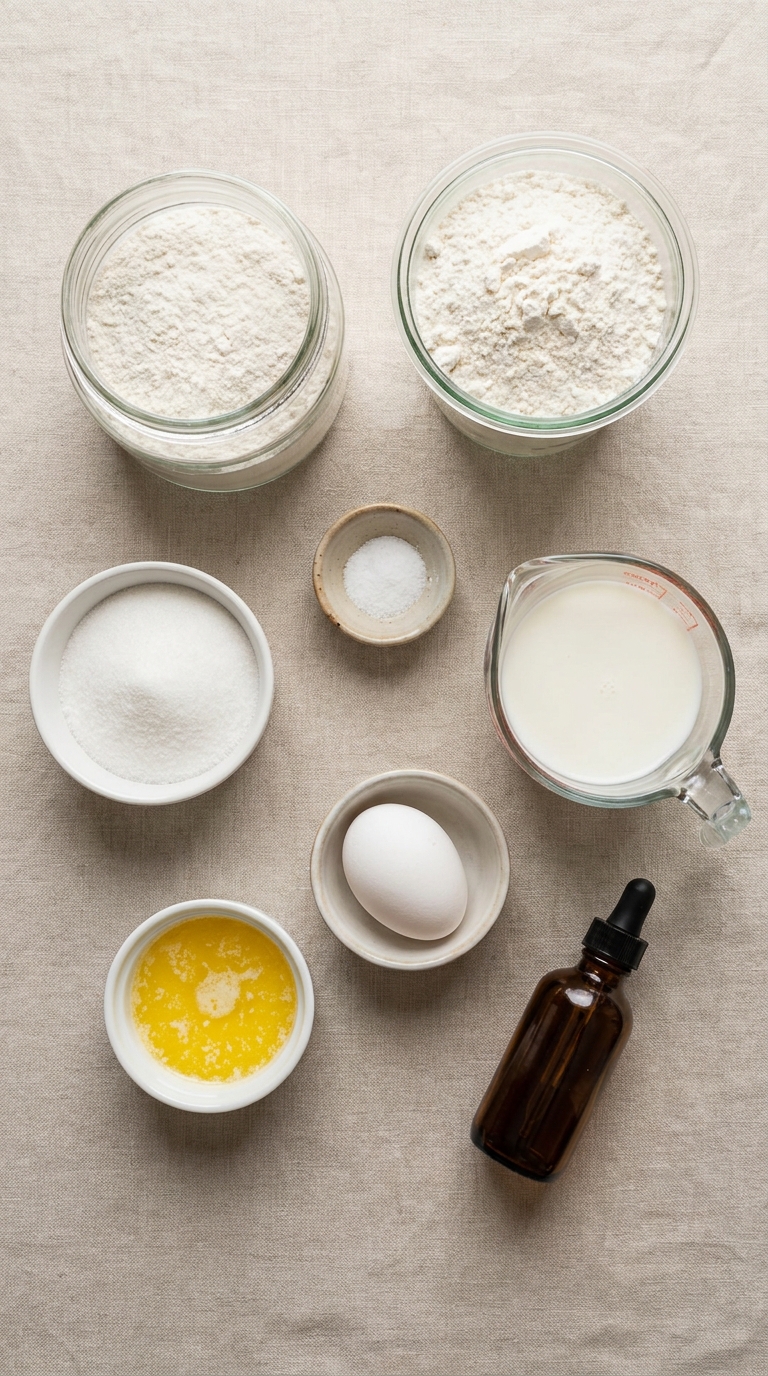 MINI PANCAKE DESSERT (Pancake Cereal Bowl) ingredients