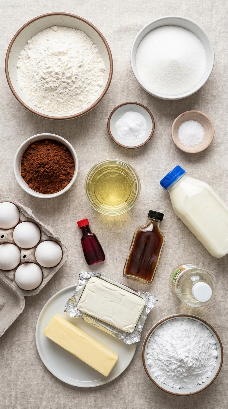 RED VELVET CAKE ingredients