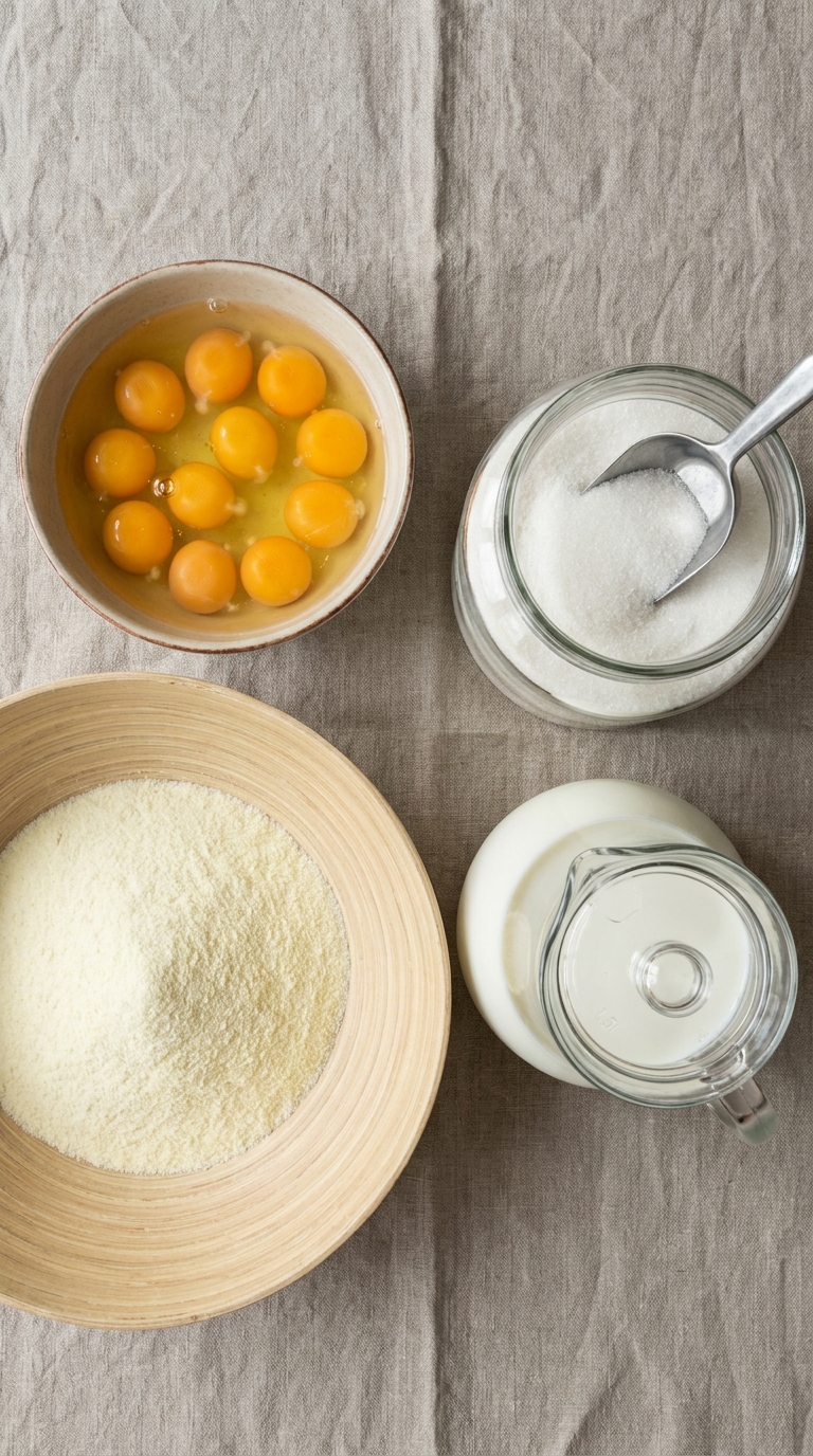 Creamy Powdered Milk Pudding ingredients
