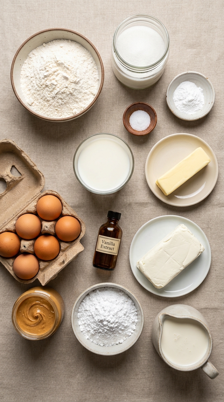 Peanut Butter Cheesecake Donut ingredients