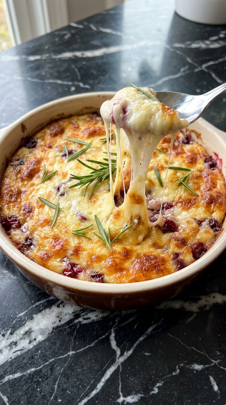 Creamy Baked Cranberry And Goat Cheese Dip With Rosemary
