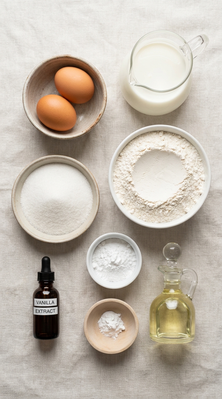 Fluffy Japanese Pancakes ingredients